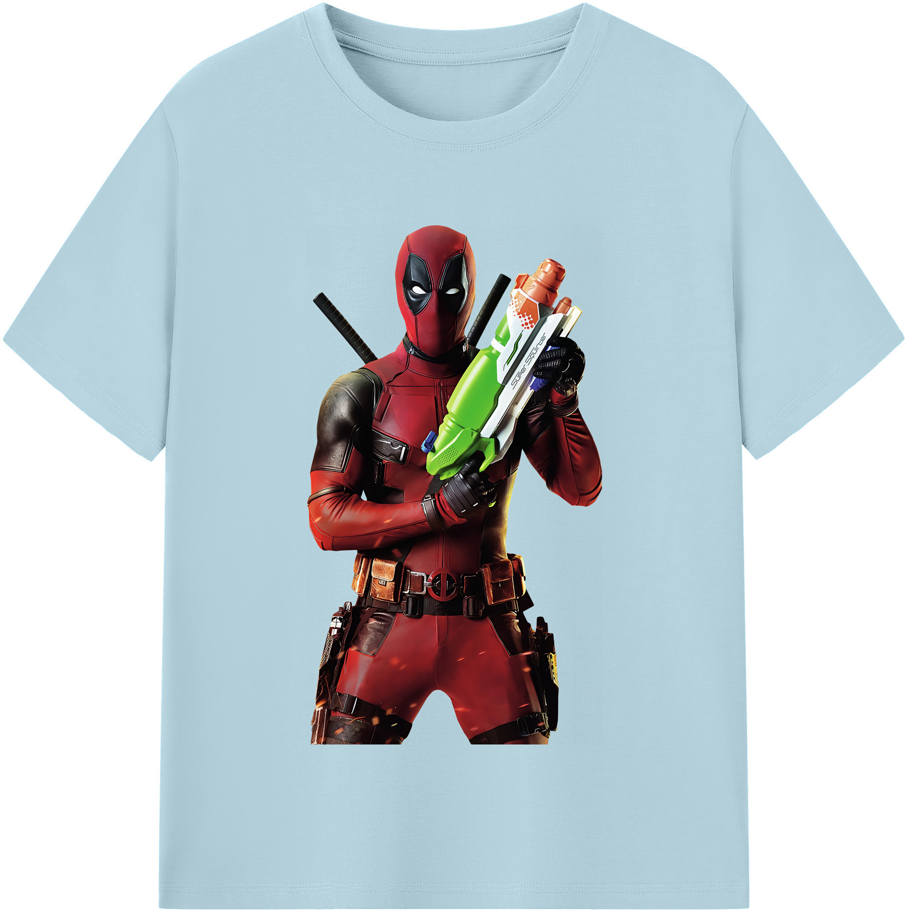 （画像用） Deadpool デッドプール 綿100％半袖Tシャツ（フロントプリント）